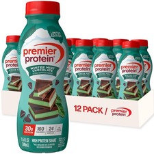 Premier Protein Shake, Limited Edition, Winter Mint Chocolate, 30g Protein,...