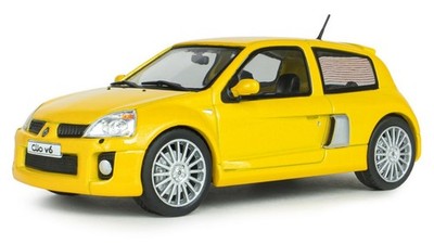 Solido RENAULT CLIO V6 PH.2 2003 JAUNE SIRIUS 1:43