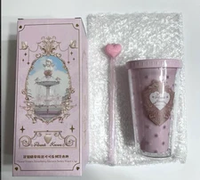 flower knows Strawberry Rococo Water Cup Tumbler Heart Pink With boxJapan New