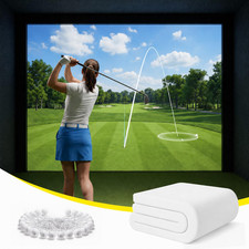 Golf Impact Screen, 3D Air Mesh Golf Simulator Impact Screen, Thicken HD Project