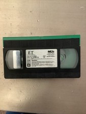 E.T. ET The Extra Terrestrial VHS 1982 Rare Green and Black Tape Spielberg
