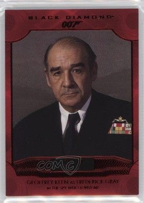 2025 James Bond Black Diamond Red Spectrum /49 Geoffrey Keen Frederick Gray 02aj