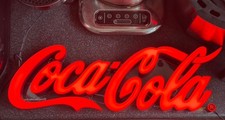 Coca Cola Logo LED Neon Light Sign Display Genuine Merchandise Rare Collectible
