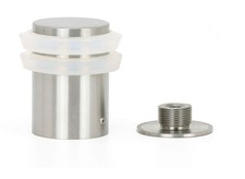 EVI Stainless Steel Brass Floor Door Stop Heavy Doors 1.37x2.04 Inch Stop