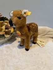 Steiff Vintage Roe Deer EAN 071034 NEW with ear tag  original tags