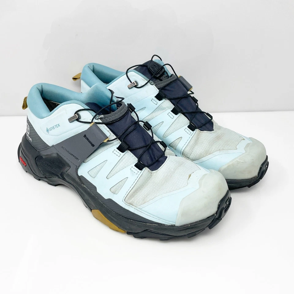 Salomon Womens X Ultra 4 GTX 414529 Blue Hiking Shoes Sneakers Size 7.5 - Image 2 of 4