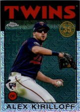 Alex Kirilloff RC 2021 Topps Chrome Silver Pack Mojo Refractor #86C-9 Twins
