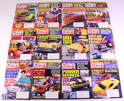 Car Craft DIY Street Performance Magazine Lot Bundle 1996 Complete Year Set Full