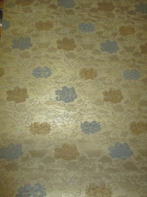 Vtg 70s 80s Albert Van Luit Kitami Bronze Asian Floral Shiny Print Wallpaper