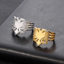 Mens Eagle Ring Fashion Geometric Ring Electroplated Finish High Quality Design