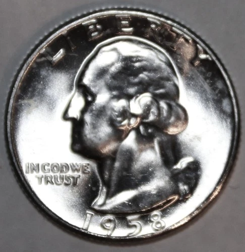1958-P Washington Quarter - BU - #8030D
