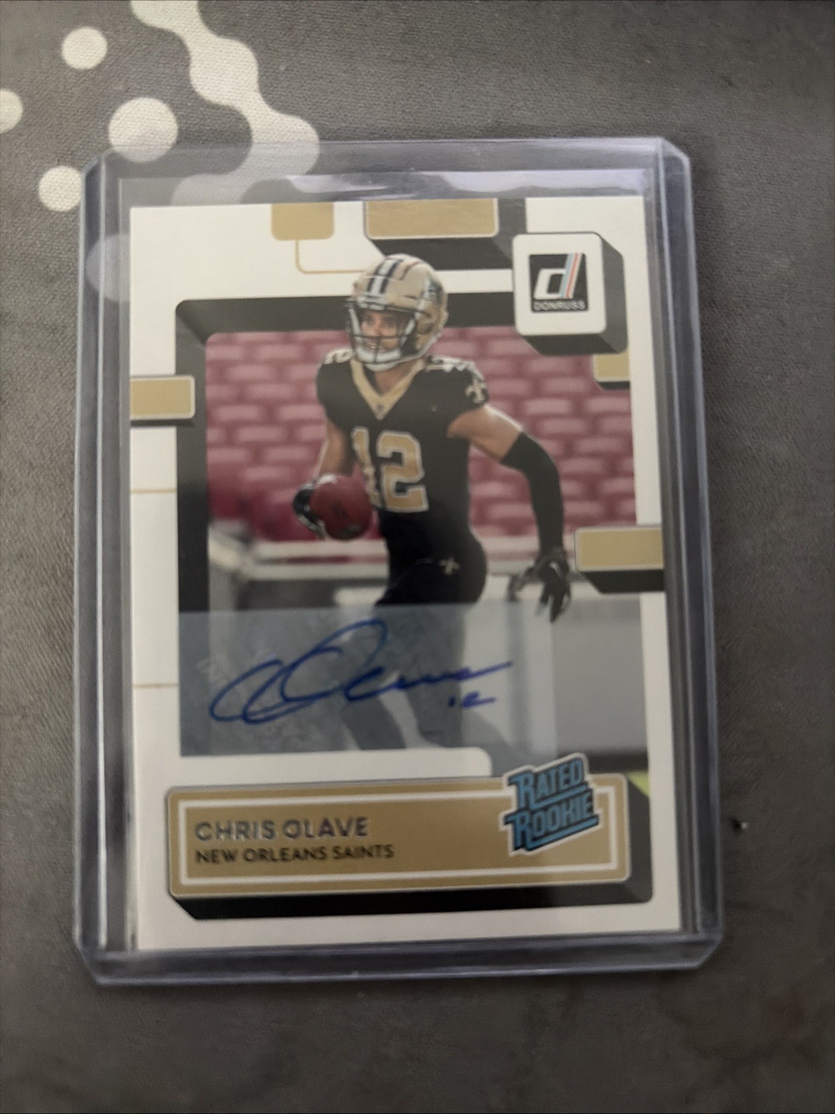 2022 Panini Donruss - Rated Rookie Chris Olave #309 Autographs (AU, RC)