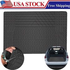 Trimmable Universal Trunk Floor Cargo Mat Cover Liner For Auto Car Van Truck Suv Trimmable Universal Trunk Floor Cargo Mat Cover Liner For Auto Car Van Truck Suv