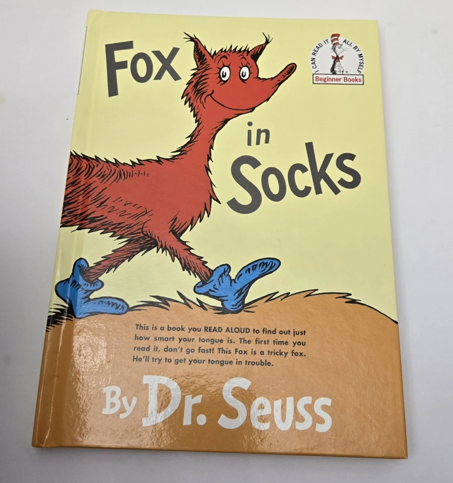 Dr. Seuss Lot of 4 HC Books – Cat in the Hat, Fox In Socks, One Fish, Oh.. - Image 4 of 4