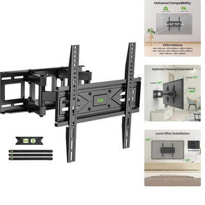 Full Motion HDTV TV Wall Mount Bracket 32 36 37 40 42 47 50 52 55 60 65 70 inch
