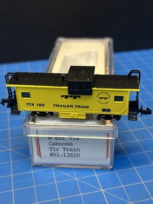 Con-Cor 1261U Trailer Train Extended Vision Caboose TTX 100 N Scale