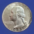 1953-S Washington Quarter * Gem BU++ (album toned) * 955