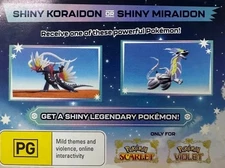 GameStop Event Shiny Koraidon Miraidon Code – Pokémon Scarlet Violet