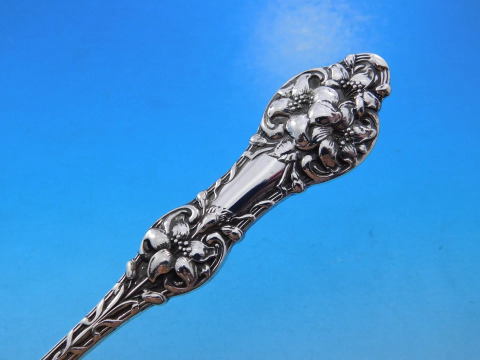 Conjunto de Talheres Old Orange Blossom por Gorham Prata Esterlina Serviço 60 peças Jantar - Imagem 4 de 4