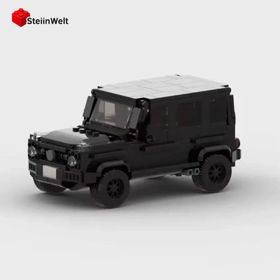 MOC car Set Luxury 4x4 SUV Brick Model building block Racing car
