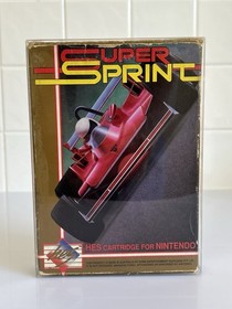Super Sprint Nintendo HES Nintendo NES Game COMPLETE Cardboard Box Variant