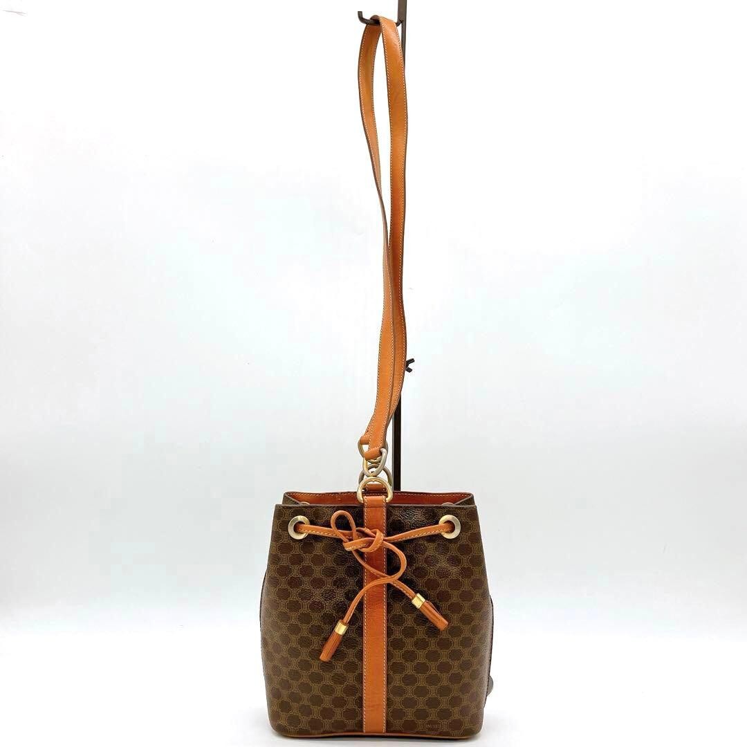 CELINE Macadam Pattern Drawstring Bag Shoulder Ba… - image 1