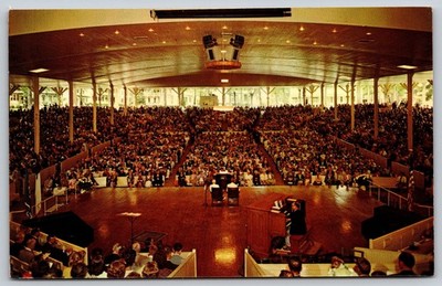 1974 Chautauqua NY Amphitheatre Crowd Centennial Postcard C260
