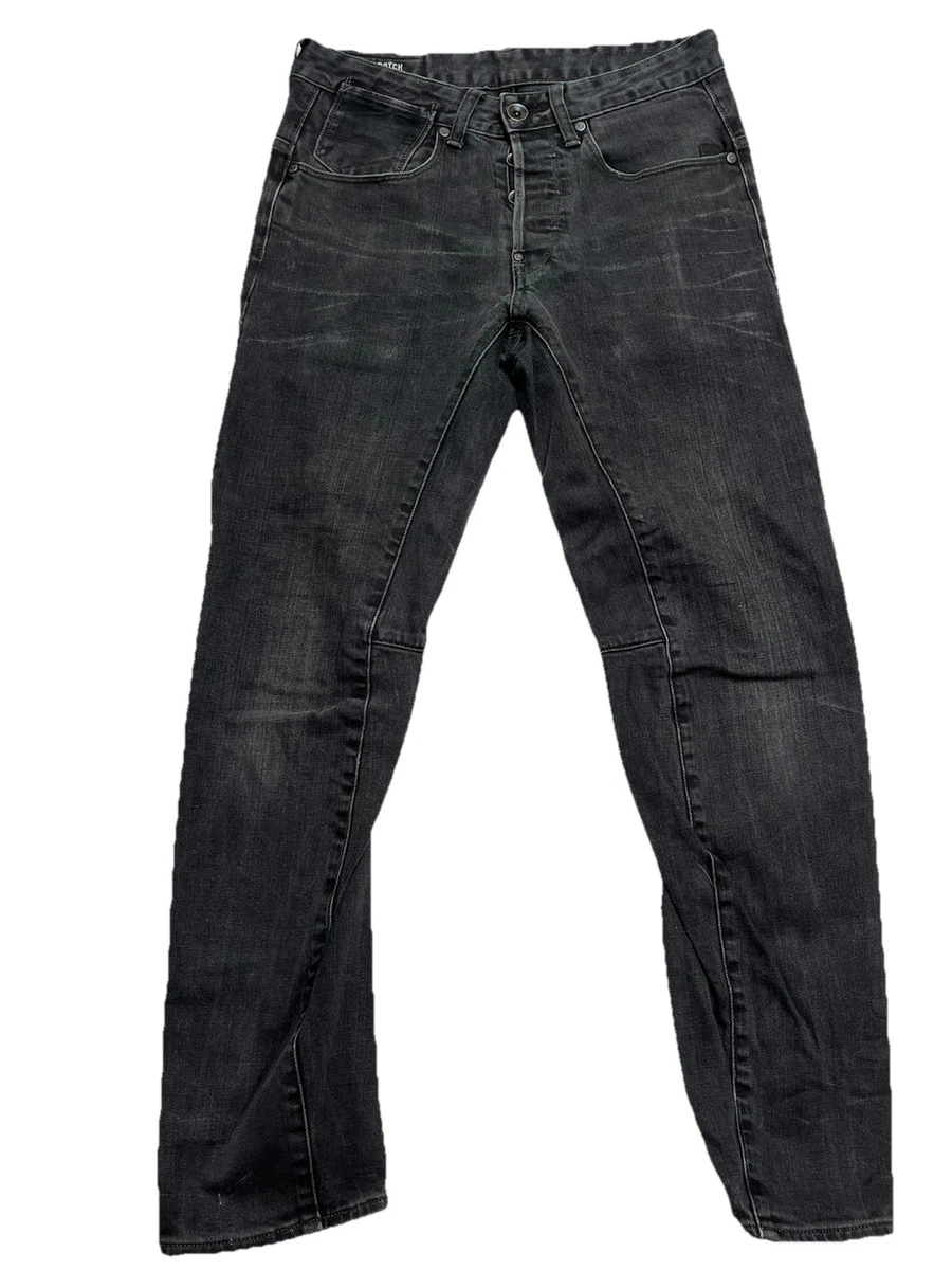 G-STAR Herren D-Staq 3D Slim Jeans Elto Weiß Superstretch Mens Denim 5- Pocket