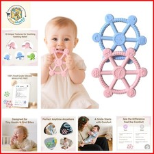 2 Packs Teething Toys for Babies 3-12 , Pain Relief Silicone Baby Teethers 6 ...
