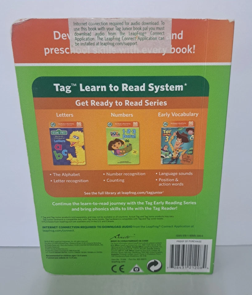 LeapFrog LeapReader TAG Junior Book Disney Jake And The Pirates Home School Baby - Image 2 of 4