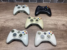 Xbox 360 Controller Lot For Parts (5 Controllers) Untested