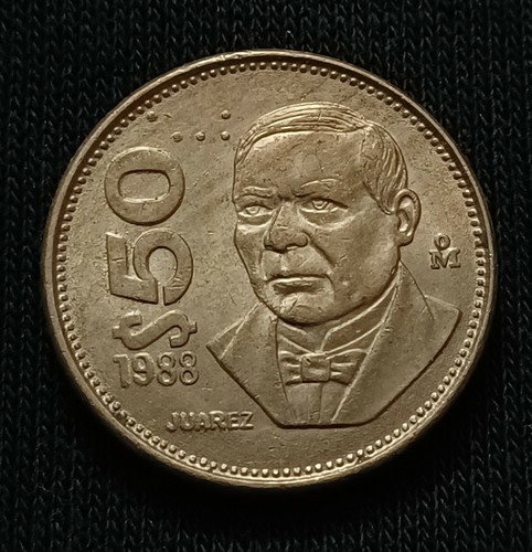 1988 Mexican Coin 50 PESOS Edge Reeded. - 第 1/2 張圖片