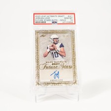 2020 Leaf Ultimate Draft Jordan Love Future Stars Auto GOLD RC GEM MINT PSA 10