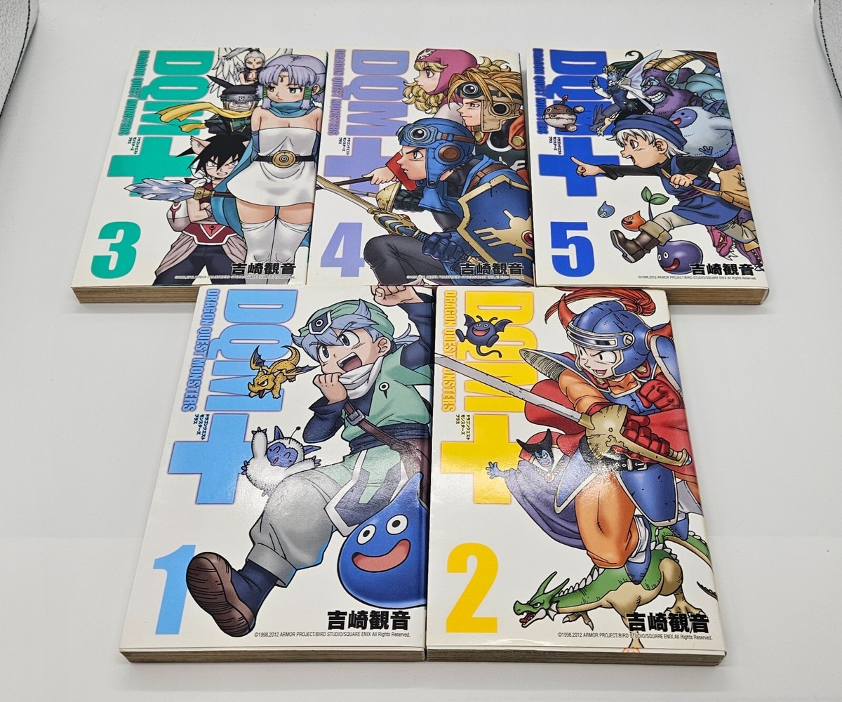 「九龍 vol.1」 & 「九龍 vol.2」 DRAGON QUEST MONSTERS + PLUS Manga Comic Complete Set 1-5 MINE