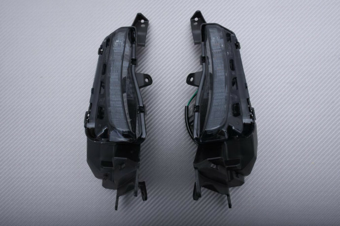 Clignotant avant LED teinté noir TMAX 560 custom pour scooter Yamaha SJ18