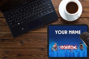 Details About Mouse Mat Pad Kids Pc Laptop Computer Gaming Custom Name Roblox - 