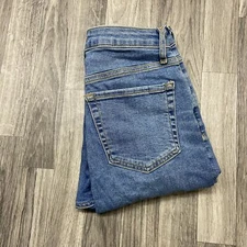 FOREVER 21 Skinny Leg High Rise Med Wash Blue Denim Jeans Women's Size 27