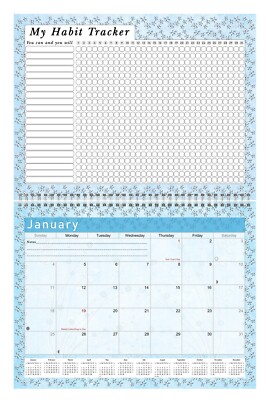 Hardcover 2026 Planner 2026 Monthly Planner | January 2026 - December 2026 Calendar | 8.5x11 With Tabs | Hardcover With Back Pocket Wire Bound Calendar