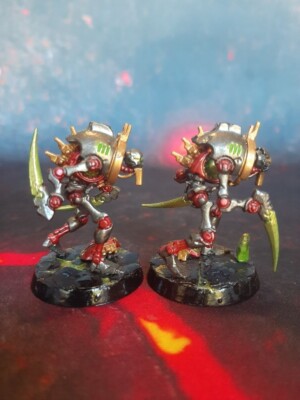Warhammer 40k Necron Cryptothralls Well Painted with magnetized base
