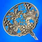Sterling Silver Dominick & Haff Bon Bon Serving Spoon Elaborate Grape Leaf Vine