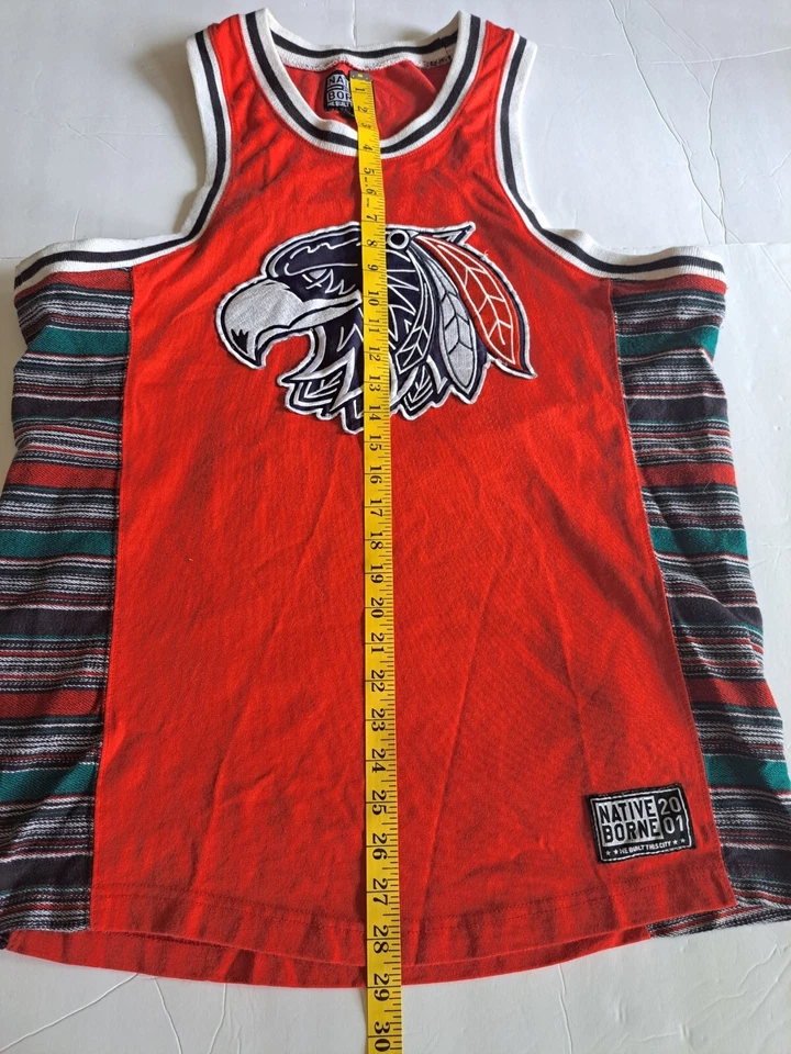 Native Borne 2001 Basketball Jersey We Built This City Embroidered Adult Large - Image 2 of 4