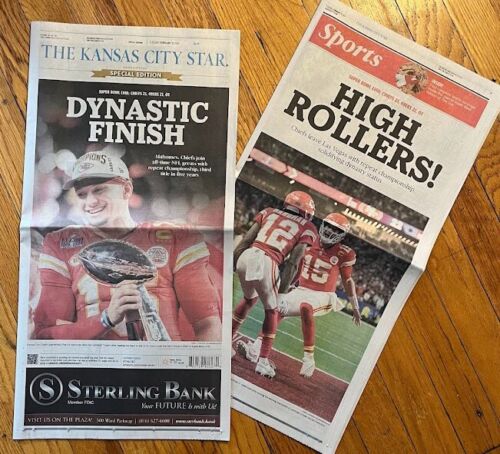 Kansas City Chiefs Super Bowl Champs! Special Edition KC Star from Feb 13, 2024 - Afbeelding 1 van 3