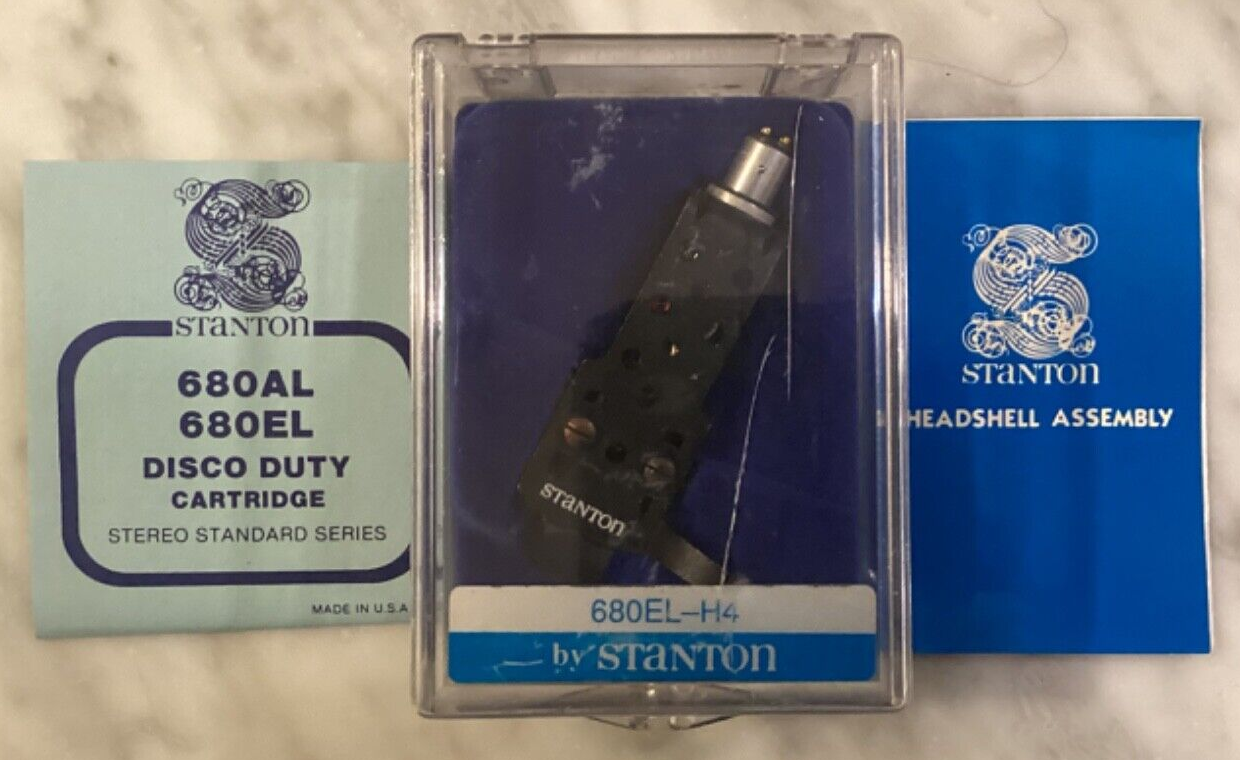 STANTON INITIAL RELEASE CARTRIDGE & GENUINE STANTON D6800EL STYLUS IN HEADSHELL