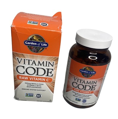 Garden of Life Vitamin C - Vitamin Code Raw Vitamin C - 120 Vegan Caps 500 Mg