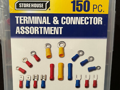 150 Stks Krimpkous Butt Connector Set, Geïsoleerde Waterdichte Draad Krimpklemmen Krimpbuis Elektrische Connectors Draadverbinding Voor Thuis Fabriek Auto S Schip Distributie Doos 22 16awg Rood 683205157