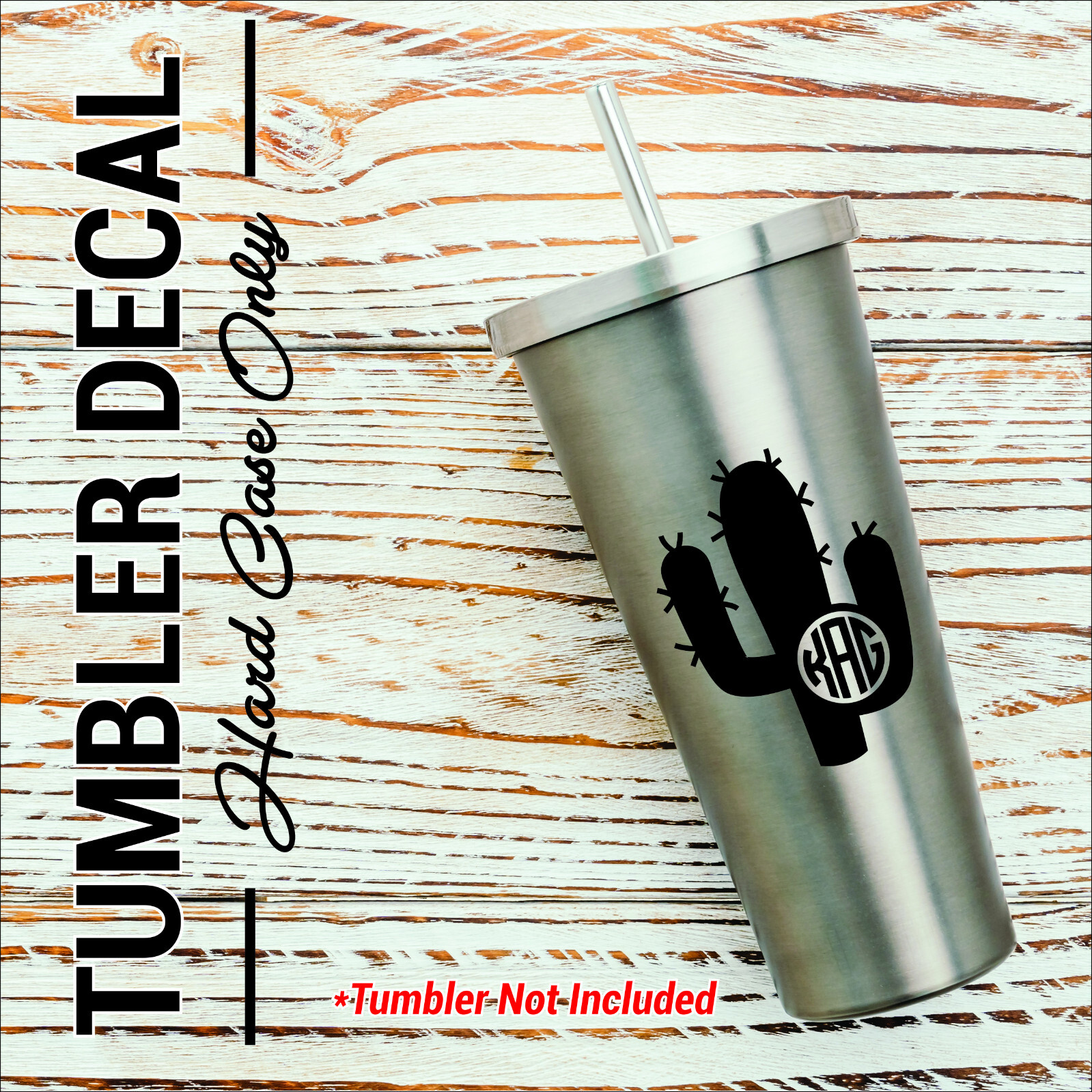 Monogram Initial Decals for Phone, Tumbler, Car 30 Designs