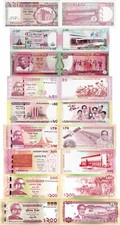 Bangladesh 1996-2021 set 9 pcs 10+25+40+50+60+70+100+100+200 taka UNC ALL Commem