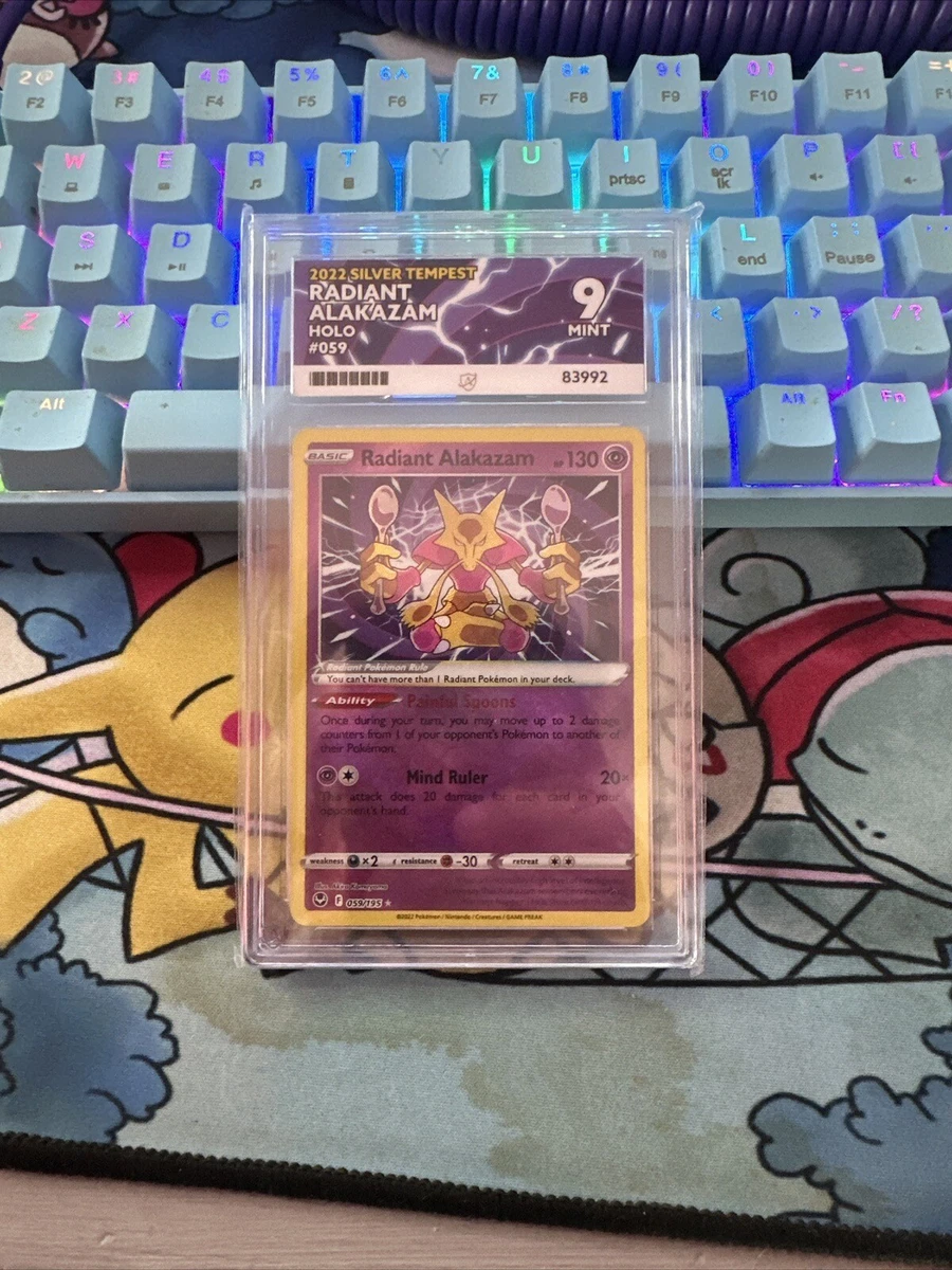 Radiant Alakazam 059/195 Pokemon Holo 2022 Silver Tempest