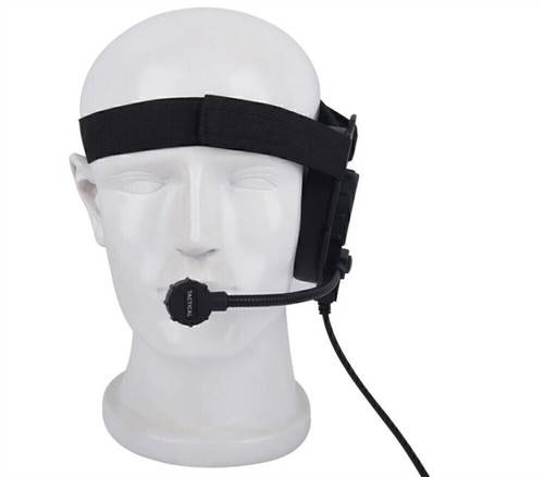 K1 Tactical U94 PTT Unilateral Headset Adjustable Strap Headphone for Baofeng