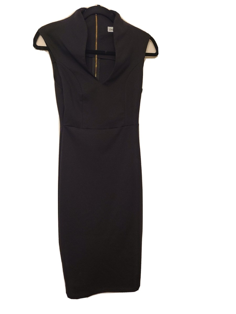 almost famous dresses black Black&White dress with a pleated skirt, Parisienne